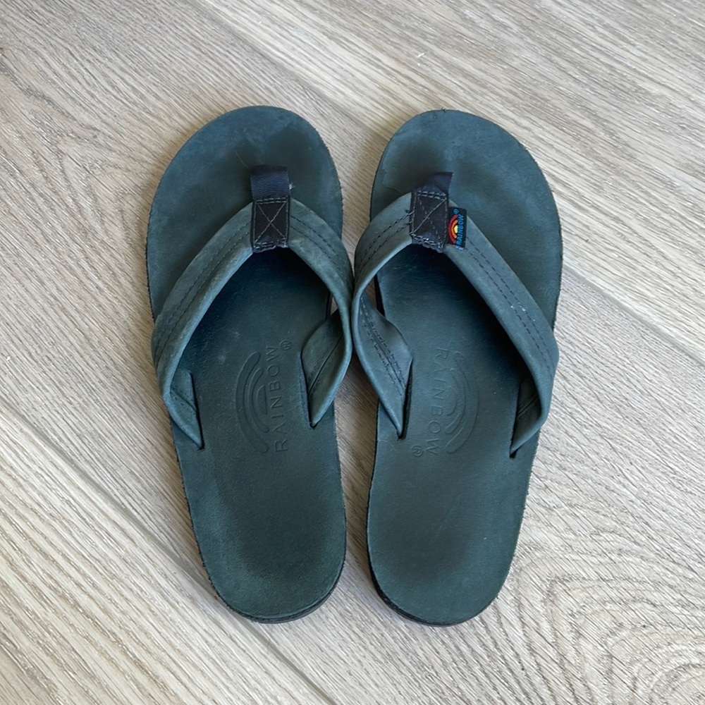 Rainbow 1" Strap Flip Flops, Ladies Medium (6.5-7.5)